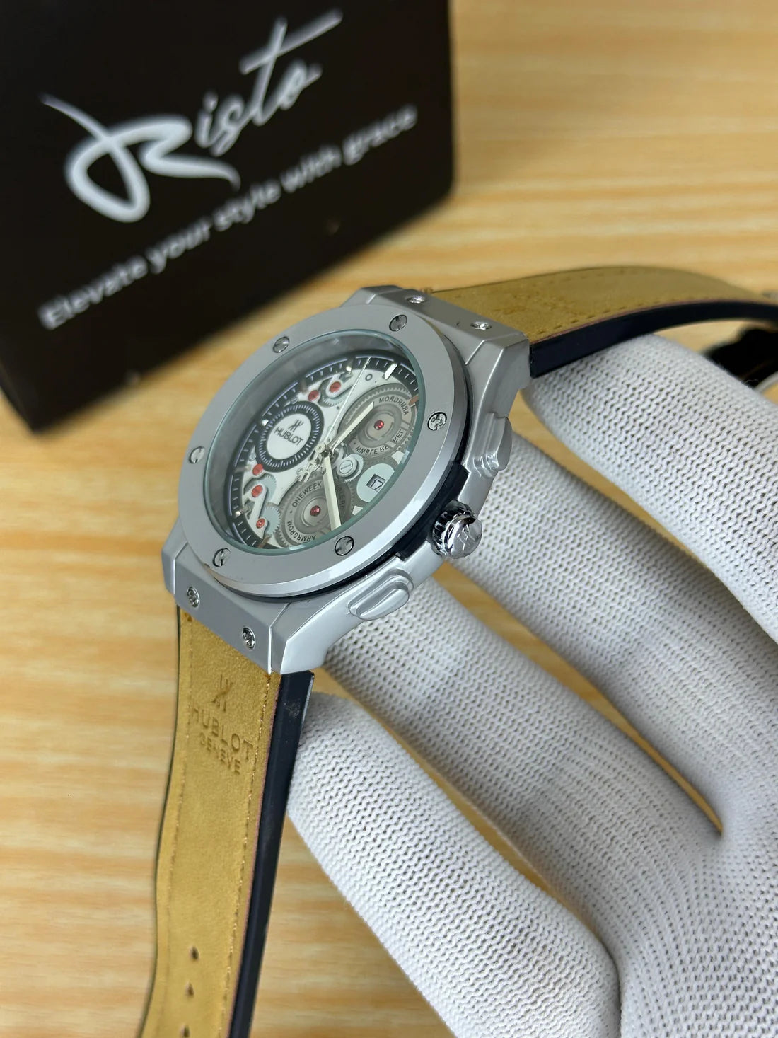 Leather Straps - Premium Watch - Mustard